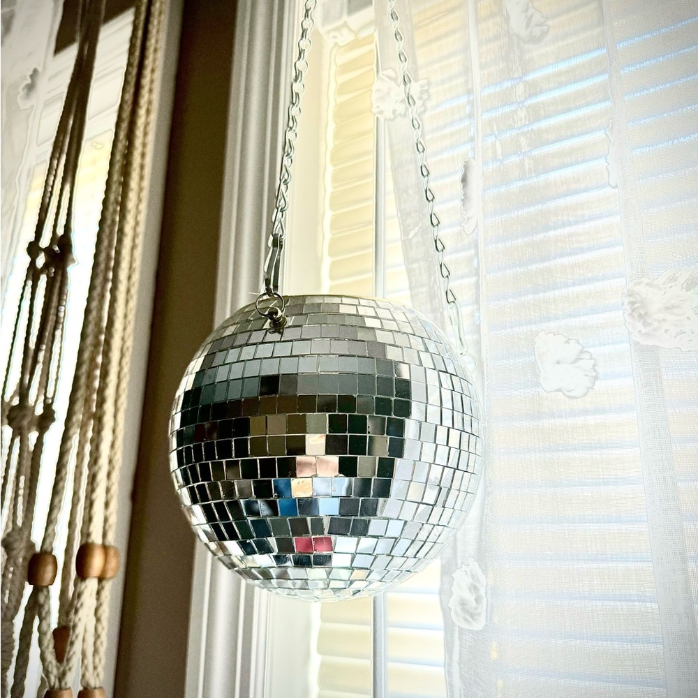 Disco Ball Hanging Planter